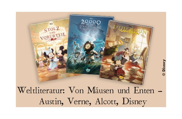 Weltliteratur: Von Mäusen und Enten –  Austin, Verne, Alcott, Disney