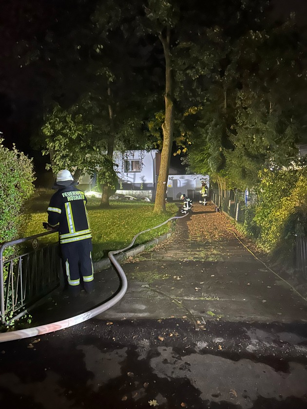 FW Rösrath: Kellerbrand im Ortsteil Kleineichen