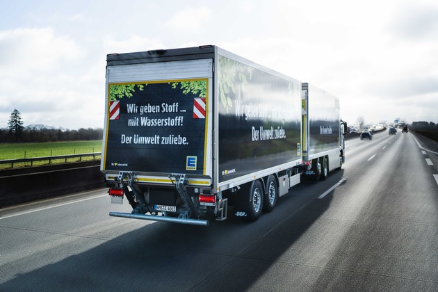 Nachhaltige Logistik nimmt Fahrt auf: EDEKA Nord bringt erste Wasserstoff-Lkw auf die Straße