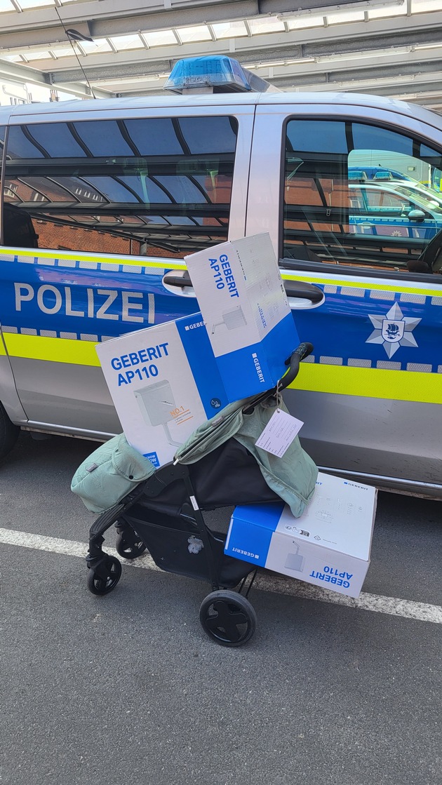 POL-Bremerhaven: Mutmaßlicher Dieb festgenommen - Polizei sucht Eigentümer von Kinderwagen und WC-Spülkästen