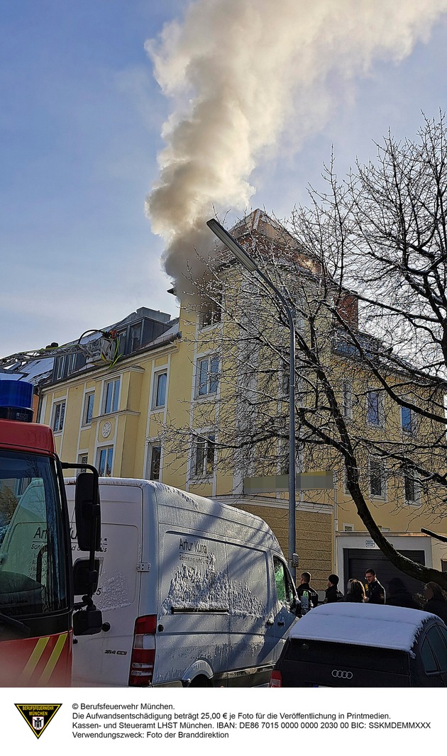 FW-M: Erneut mehrere Brände in München (Stadtgebiet)