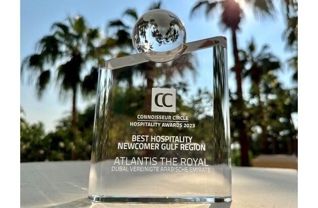 Atlantis The Royal gewinnt den Connoisseur Circle Hospitality Award