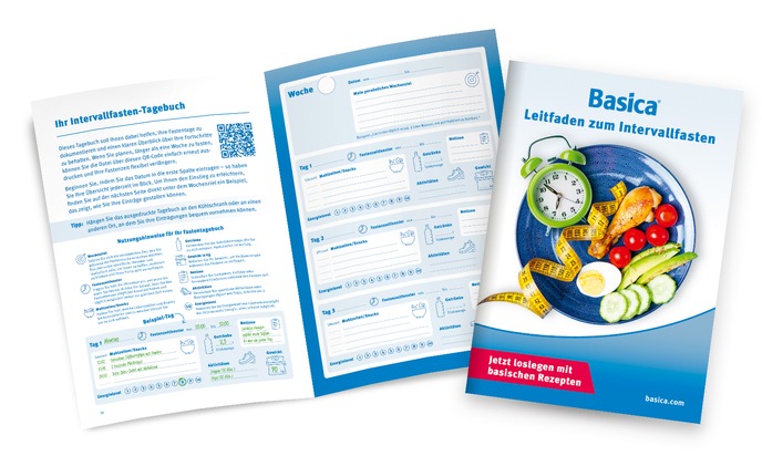 Intervallfasten: Mit basischer Ern&auml;hrung zum Energie-Boost: Neuer Leitfaden von Basica&reg; macht es leicht