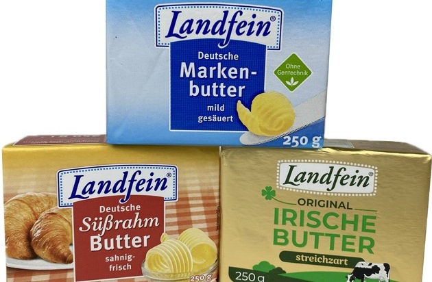 NORMA: NORMA-Butter ab sofort unter zwei Euro: Pünktlich zur Ladenöffnung fallen die Preise beim Lebensmittel-Discounter aus Nürnberg / LANDFEIN Deutsche Markenbutter für nur 1,99 Euro