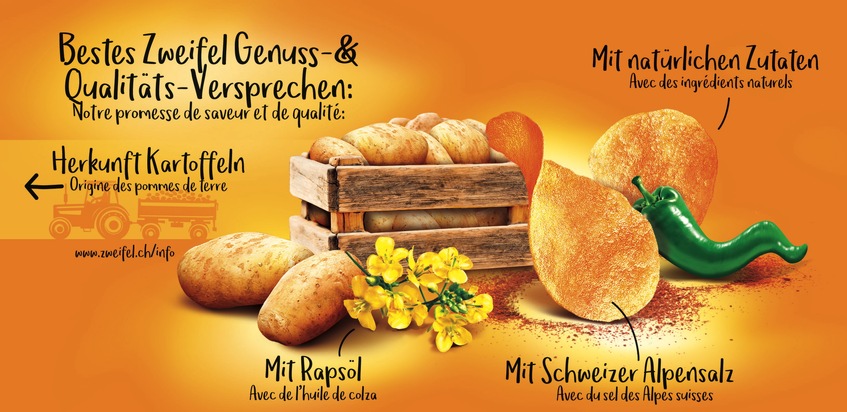 Zweifel stellt auf Schweizer Rapsöl und Alpensalz um