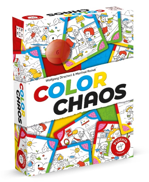 Color Chaos: Adleraugen gesucht - Schnelles Reaktionsspiel für wache Kids von Piatnik