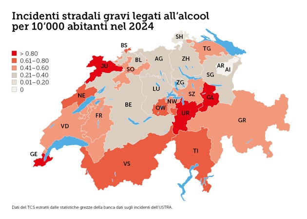 I trentenni in testa agli incidenti mortali legati all'alcol al volante