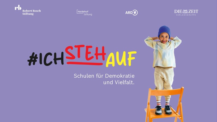 Robert Bosch Stiftung GmbH: Anmeldestart zum bundesweiten Aktionstag #IchStehAuf - Schulen für Demokratie und Vielfalt