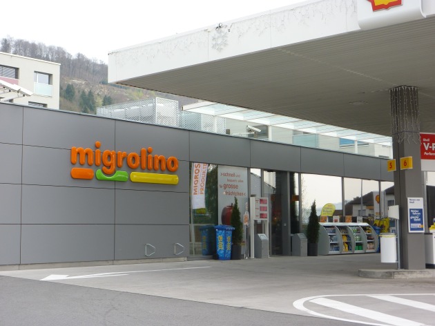 Migrol baut migrolino Tankstellen-Shops nur noch im MINERGIE® -Standard.