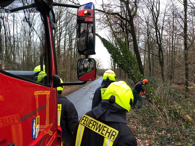 Feuerwehr Weeze: Drei Tage Sturmeinsätze im Gemeindegebiet Weeze