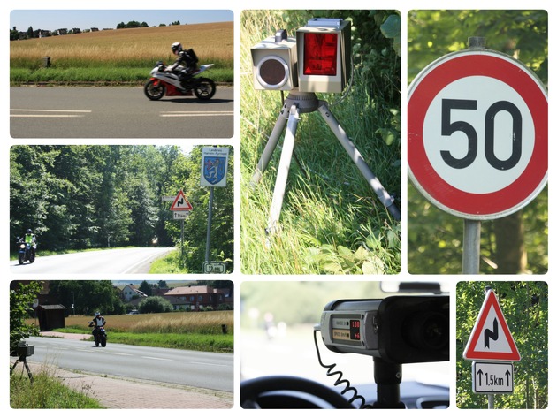 POL-HM: Schwerpunktkontrolle am Nienstedter Pass: Polizei und Landkreis Hameln-Pyrmont überwachen Motorräder
