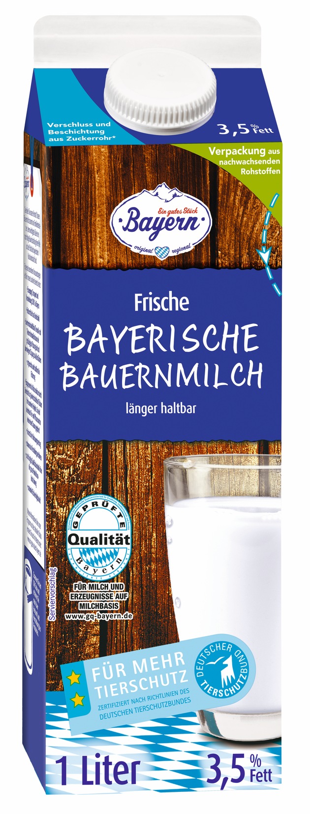Lidl Deutschland führt als erster Händler die Premiumstufe des Tierschutzlabels &quot;Für Mehr Tierschutz&quot; für Frischmilch in Bayern ein