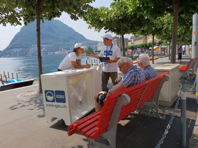 Comunicato stampa: «Littering ad Ascona: gli ambasciatori IGSU si adoperano per la pulizia»