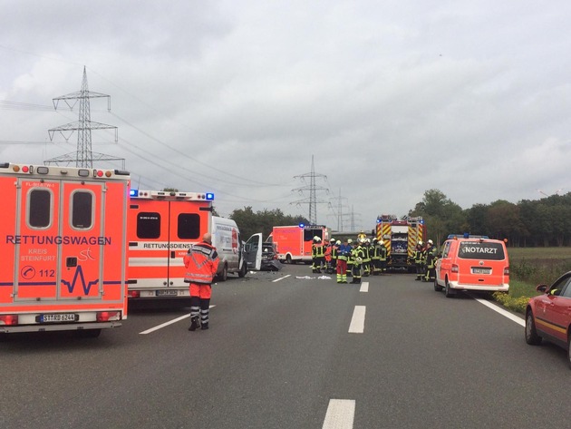 POL-MS: Bild zum Stauend-Unfall auf der Autobahn 31