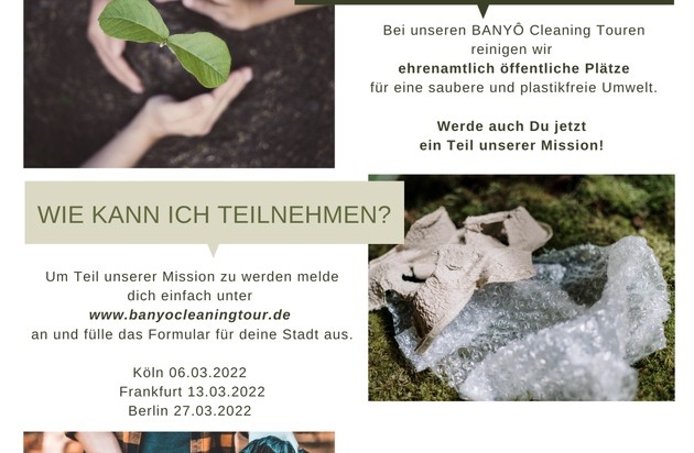 Banyô GmbH: *Do good - feel good!* / Sei dabei - bei der BANYÔ Cleaning Tour 2022 für weniger Plastik und saubere Städte!