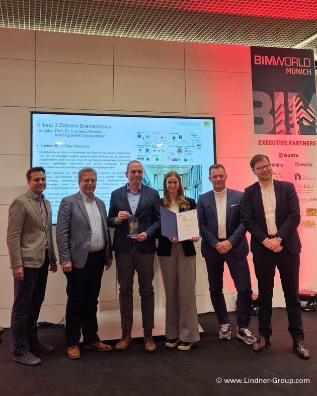 Lindner Group gewinnt den BIM-Preis Bayern 2025