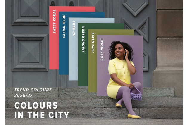 Juzo präsentiert die sechs neuen Trend Colours 2026/27