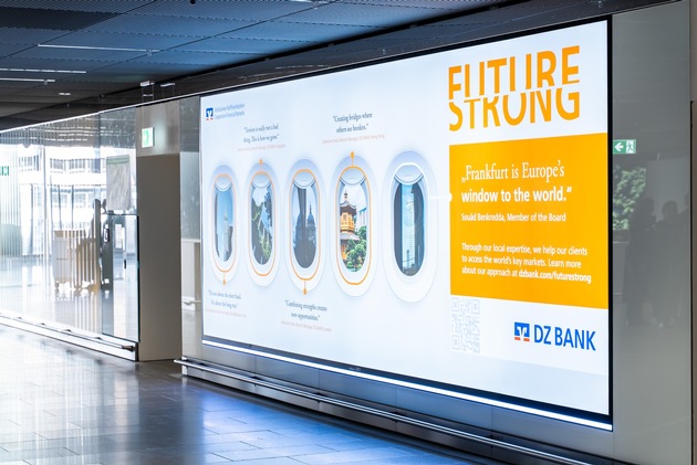 Media Frankfurt schafft neue Markenwelt im Lufthansa Premium Check-in am Flughafen Frankfurt – DZ Bank startet als First Mover