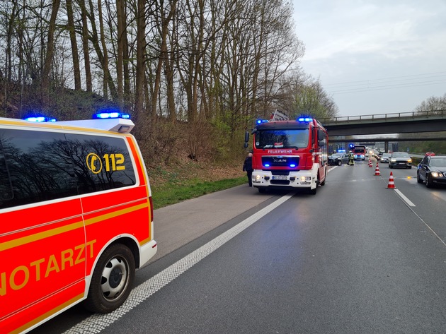 FW-BO: Auffahrunfall auf der BAB 43 Fahrtrichtung Münster