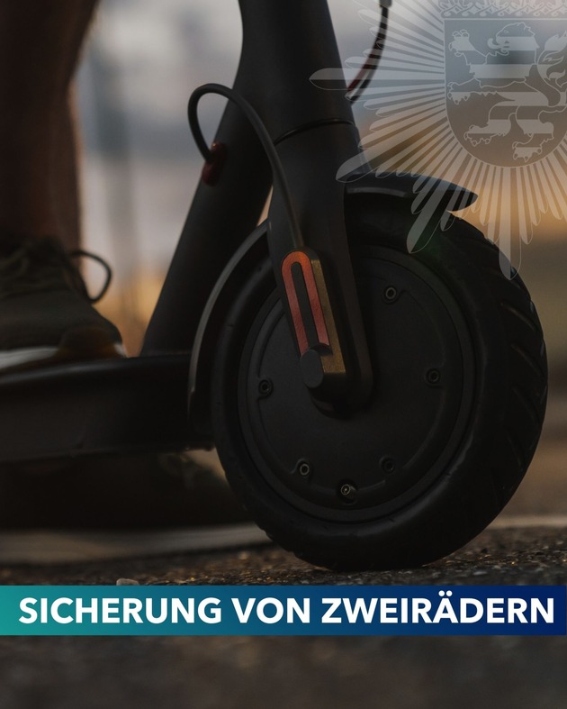 POL-DA: Südhessen: Sicher nach dem Sommer: Fahrräder und E-Scooter vor Diebstahl schützen