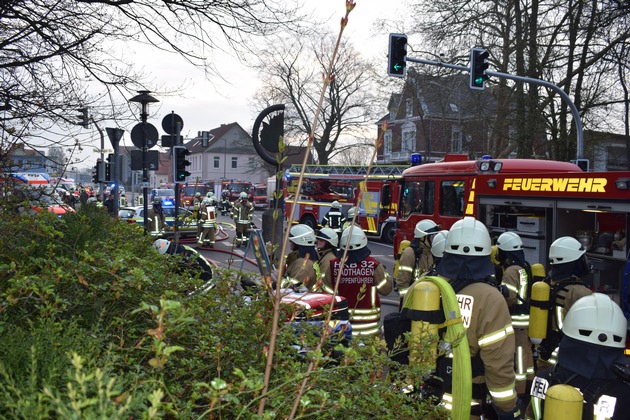 POL-NI: Stadthagen- Zwei Großbrände in Stadthagen - Mann stirbt bei Wohnungsbrand