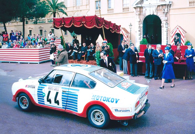 Vor 40 Jahren: Klassen-Doppelsieg für den SKODA 130 RS bei der Rallye Monte Carlo (FOTO)