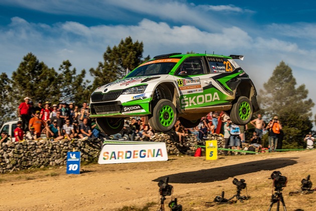 Rallye Italien Sardinien: WRC 2 Pro-Doppelsieg für SKODA durch Kalle Rovanperä und Jan Kopecky (FOTO)
