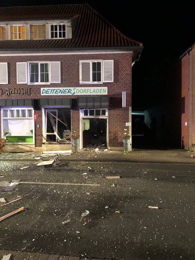 POL-COE: Nottuln, Schapdetten, Roxeler Straße/Geldautomat gesprengt