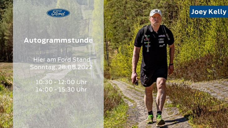 Ford-Werke GmbH: Caravan Salon: Autogramm-Stunde mit Joey Kelly auf dem Ford-Stand