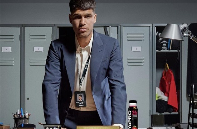 Carlos Alcaraz wird Markenbotschafter von YoPRO: Der Tennisstar setzt auf nachhaltige Proteine!