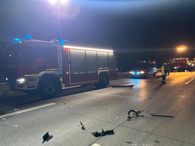 FW-ROW: Verkehrsunfall auf der Autobahn 1 zwischen Sittensen und Elsdorf