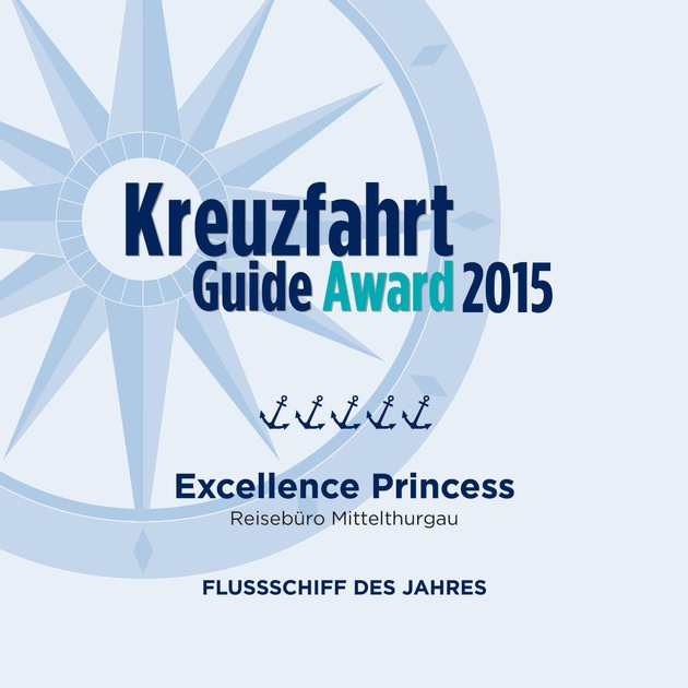 Das Schweizer Schiff Excellence Princess ist bestes Flussschiff des Jahres