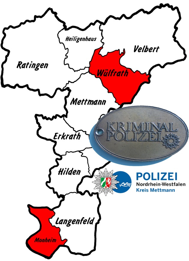 POL-ME: Einbrüche aus dem Kreisgebiet - Wülfrath / Monheim - 2103158