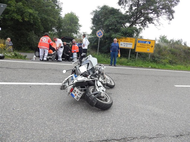 POL-PDMY: Schwerverletzter Motorradfahrer nach Verkehrsunfall