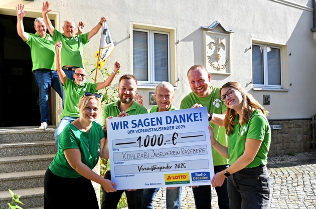 Sachsenlotto-Vereinstausender für den Kohlrabi-Inselverein Radeberg: Grün, kreativ und gemeinnützig