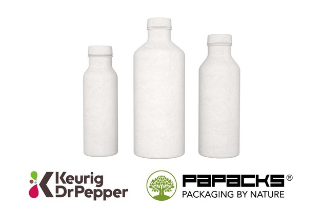 PAPACKS® startet die Zusammenarbeit mit Keurig Dr Pepper für die Entwicklung einer recycelbaren und kompostierbaren Papierflasche als Monomaterial aus nachwachsenden Rohstoffen