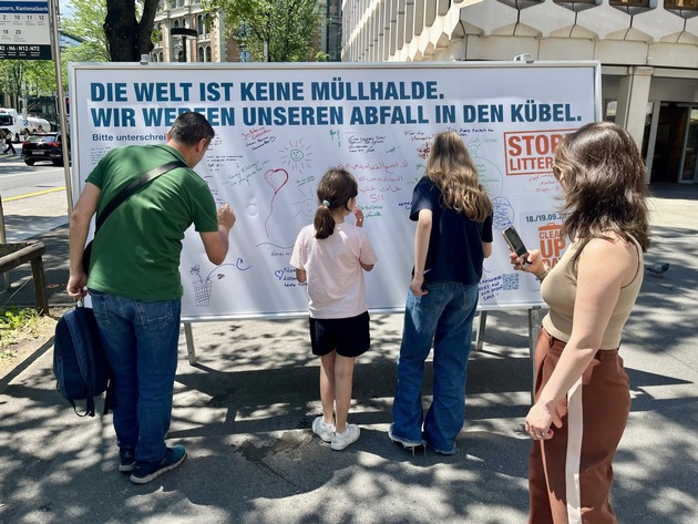 Medienmitteilung: «Interaktive Aktionen gegen Littering begeistern Luzerner Bevölkerung»