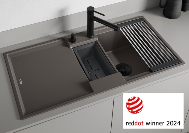 Drei Red Dot Product Design Awards 2024 für BLANCO: Prämiertes Design für den Küchenwasserplatz