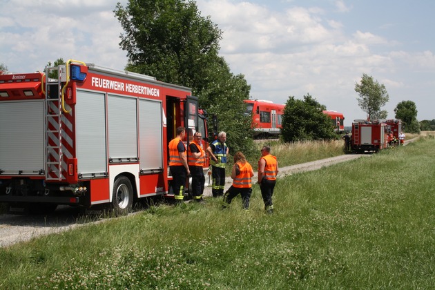 KFV Sigmaringen: Heißgelaufene Achse an Regionalbahn führte zu einem Brand