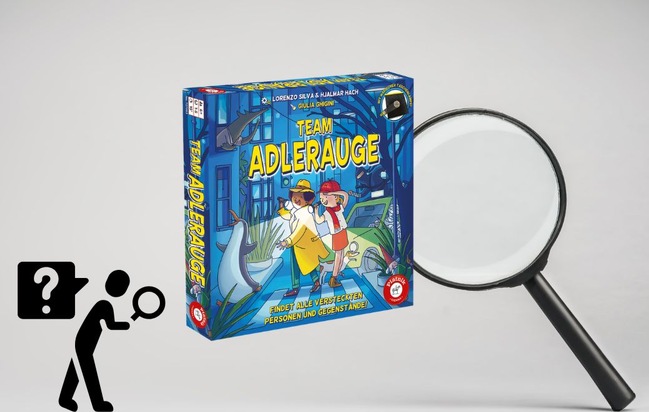 Team Adlerauge: Licht an und Augen auf! Magisches und kooperatives Suchspiel von Piatnik