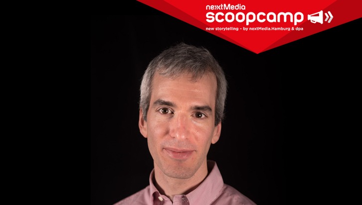 dpa Deutsche Presse-Agentur GmbH: scoopcamp 2019: Jeremy Caplan (City University of New York) kommt nach Hamburg