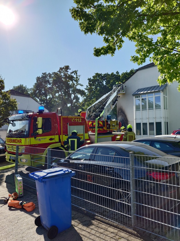 FW Ratingen: Schneller Einsatz bei Brand in Lintorf