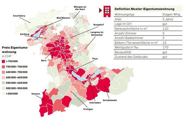 Wohnpreise im Kanton Bern: Grosse Unterschiede zwischen den Regionen