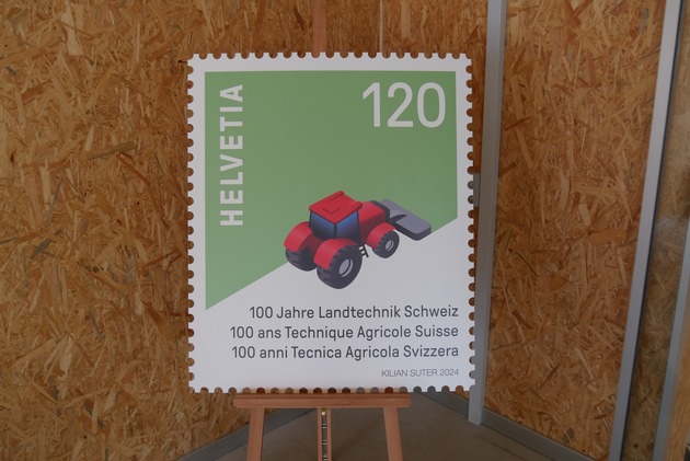 Sonderbriefmarke 100 Jahre Landtechnik Schweiz