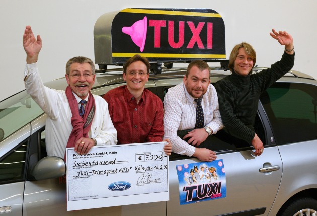 Ford und Jürgen Domian unterstützen &quot;Tuxi - Drive Against Aids&quot;