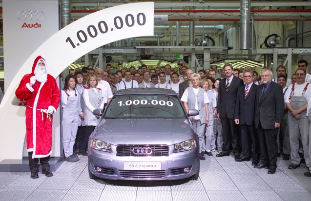 Produktionsjubiläum eines Trendsetters / Eine Million Audi A3 in sieben Jahren gefertigt
