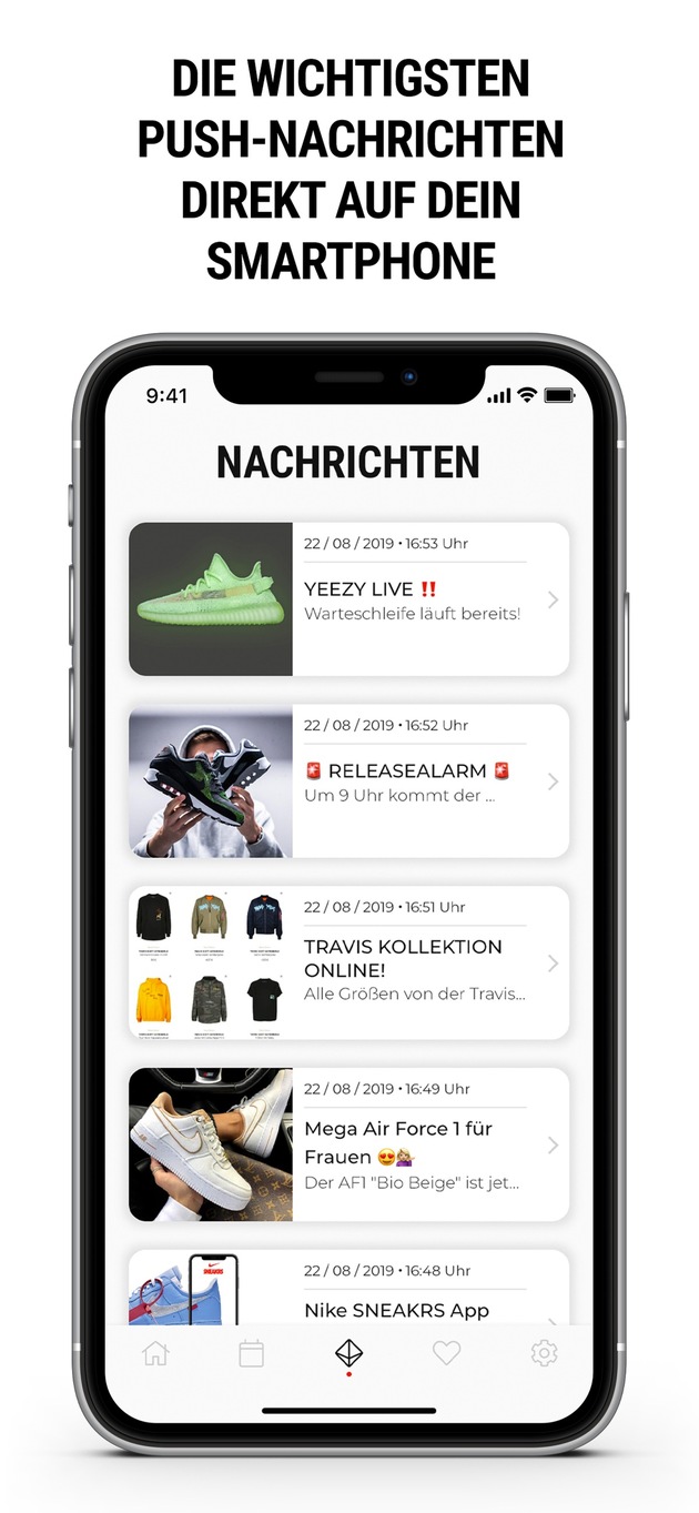 Neue SNKRADDICTED-App: Nach nur drei Stunden Platz 1 der Charts in der Kategorie Lifestyle