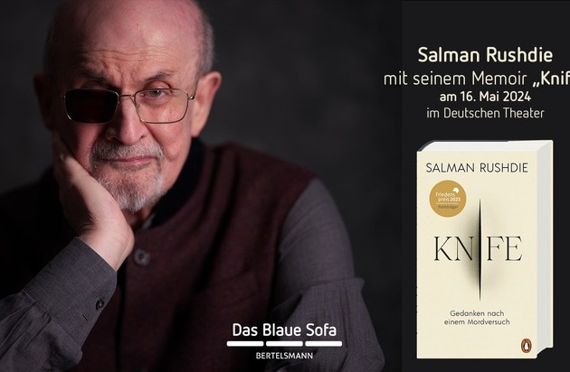 Das Blaue Sofa mit Salman Rushdie Premiere im Rahmen des