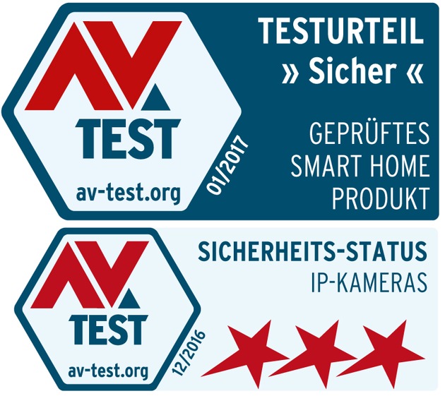 Weltweit erstmalig IP-Kamera als &quot;sicher&quot; zertifiziert / Unabhängiges IT-Sicherheitsinstitut AV-TEST vergibt Bestnote für Smartfrog