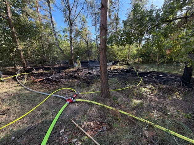 FW Speyer: Waldbrand auf dem Truppenübungsplatz